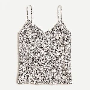 NWT Jcrew Silk Cami in Leopard - Med